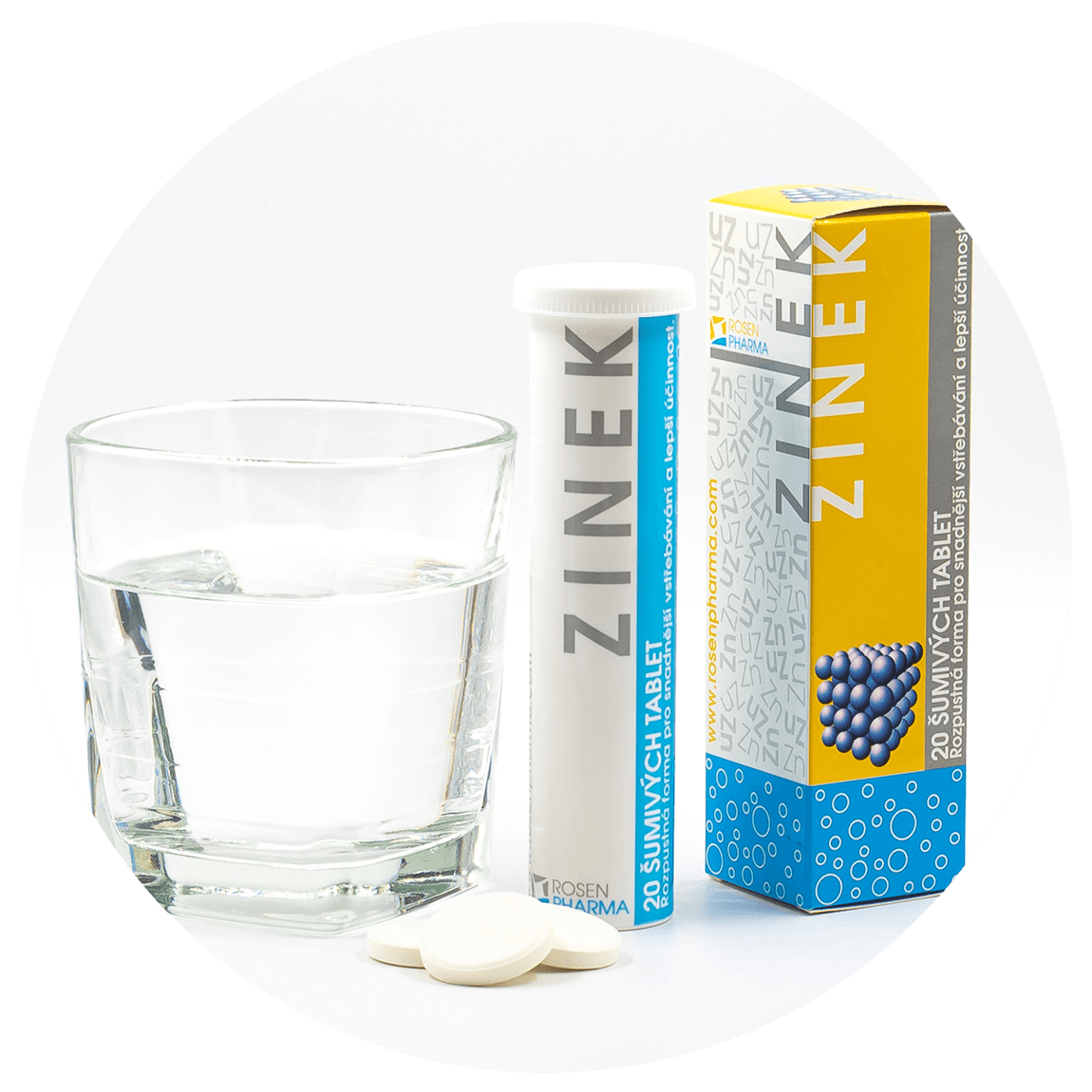 Zinek - šumivé tablety